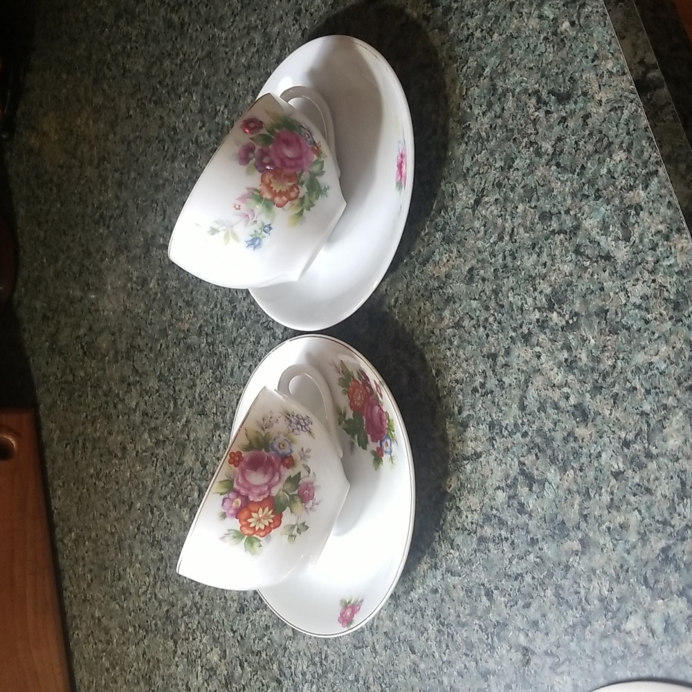 Vintage Bone China Tea Cup set